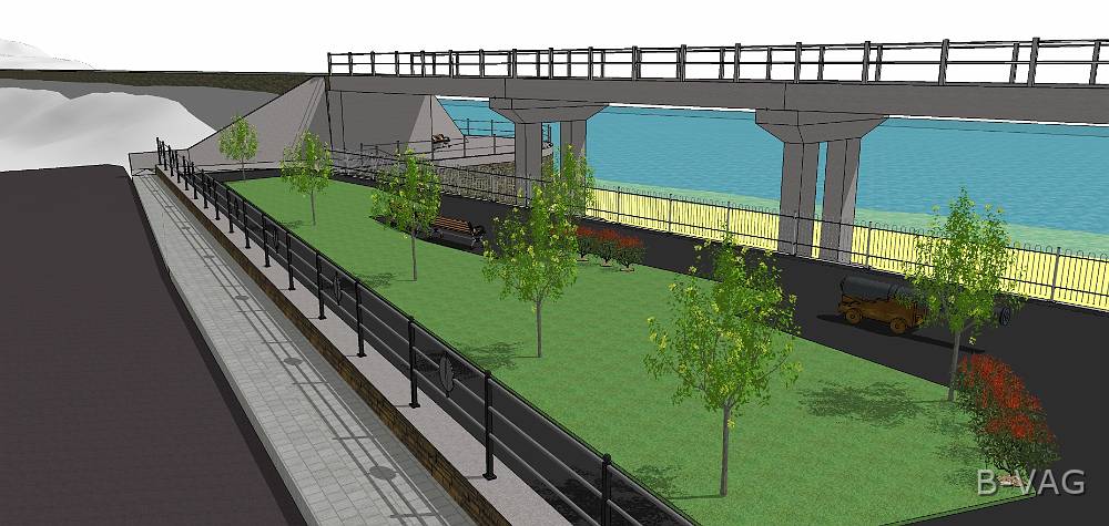 op Viaduct GDNS.jpg - Viaduct from the Gardens with Walkway